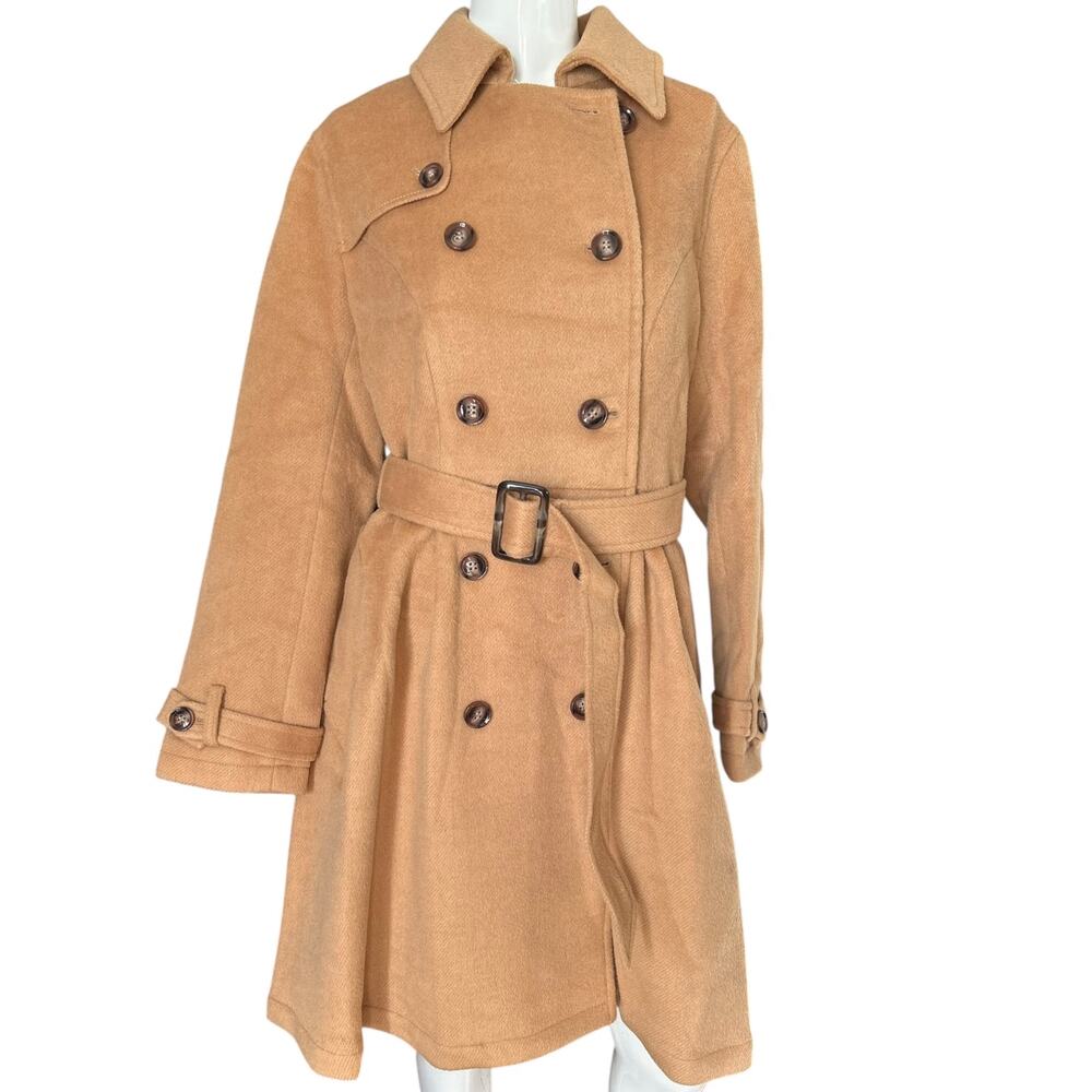 NWT St. Sereno Double Breasted Wool Blend Peacoat Size Small